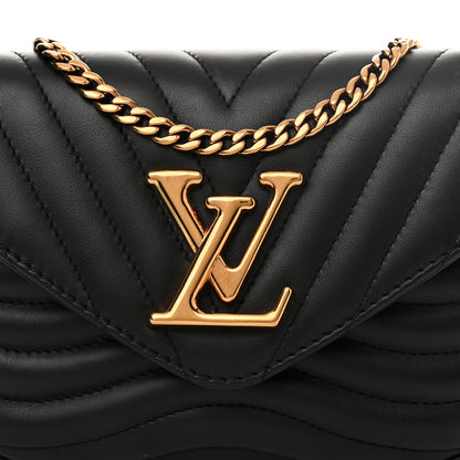 Louis Vuitton Calfskin New Wave Multi Pochette Black 7 of 9