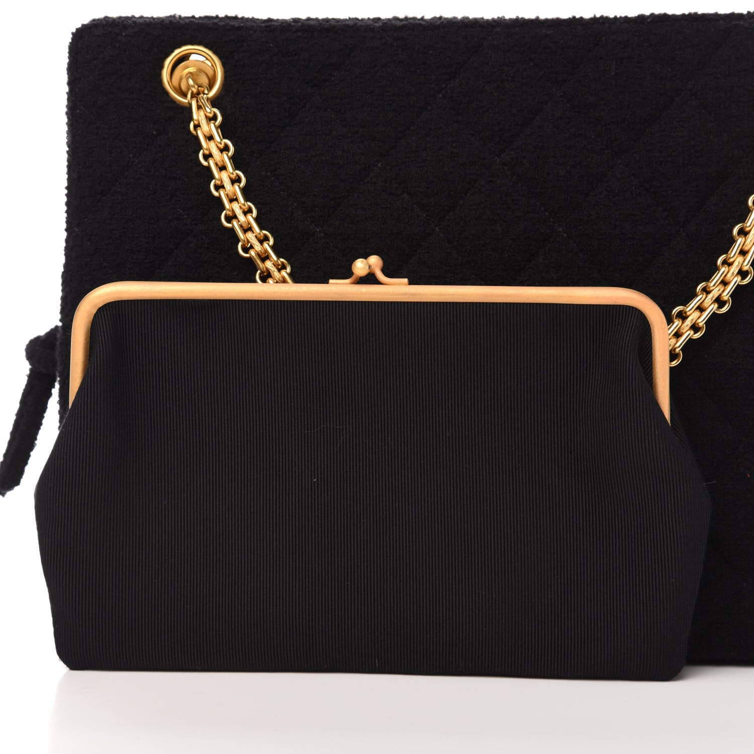 Chanel Jersey Quilted Shopping Tote Black 13 of 13