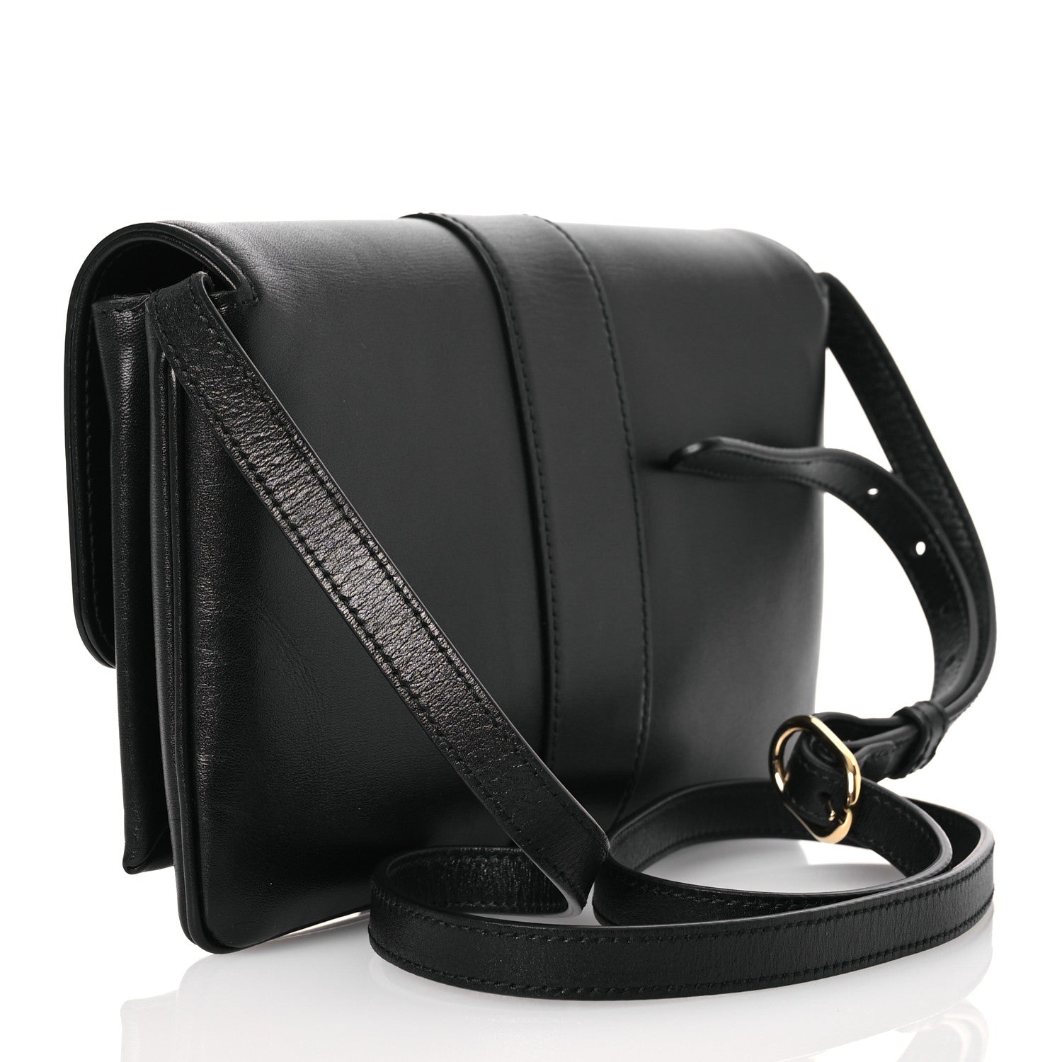 Gucci Vitello Palmellato Lux Small Arli Flap Shoulder Bag Black 3 of 16