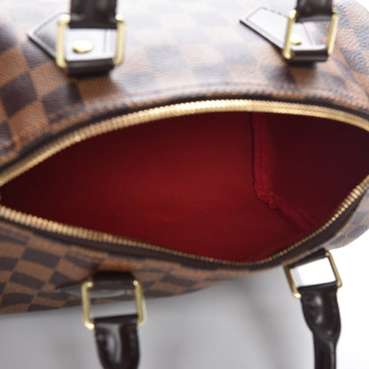 Louis Vuitton Damier Ebene Speedy Bandouliere 25 7 of 9