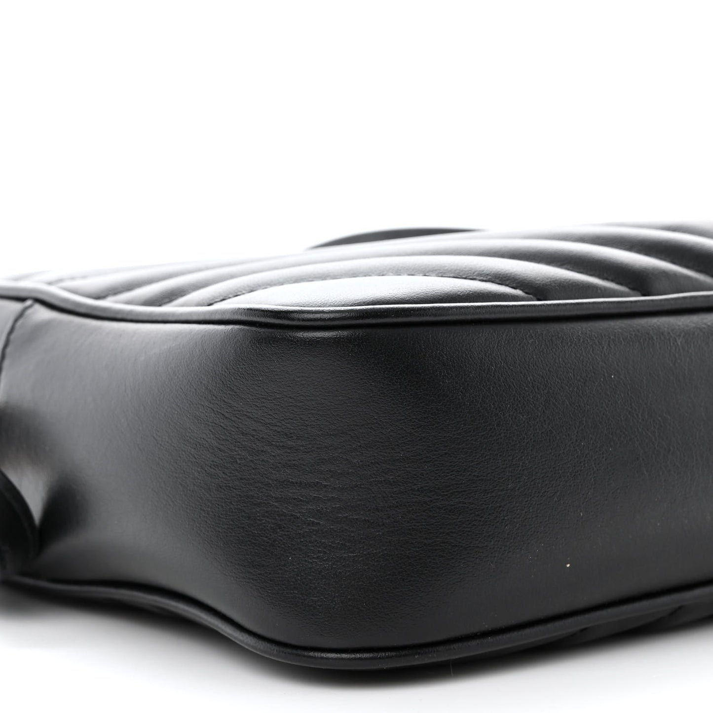 Calfskin Matelasse Monogram Lou Camera Bag Black