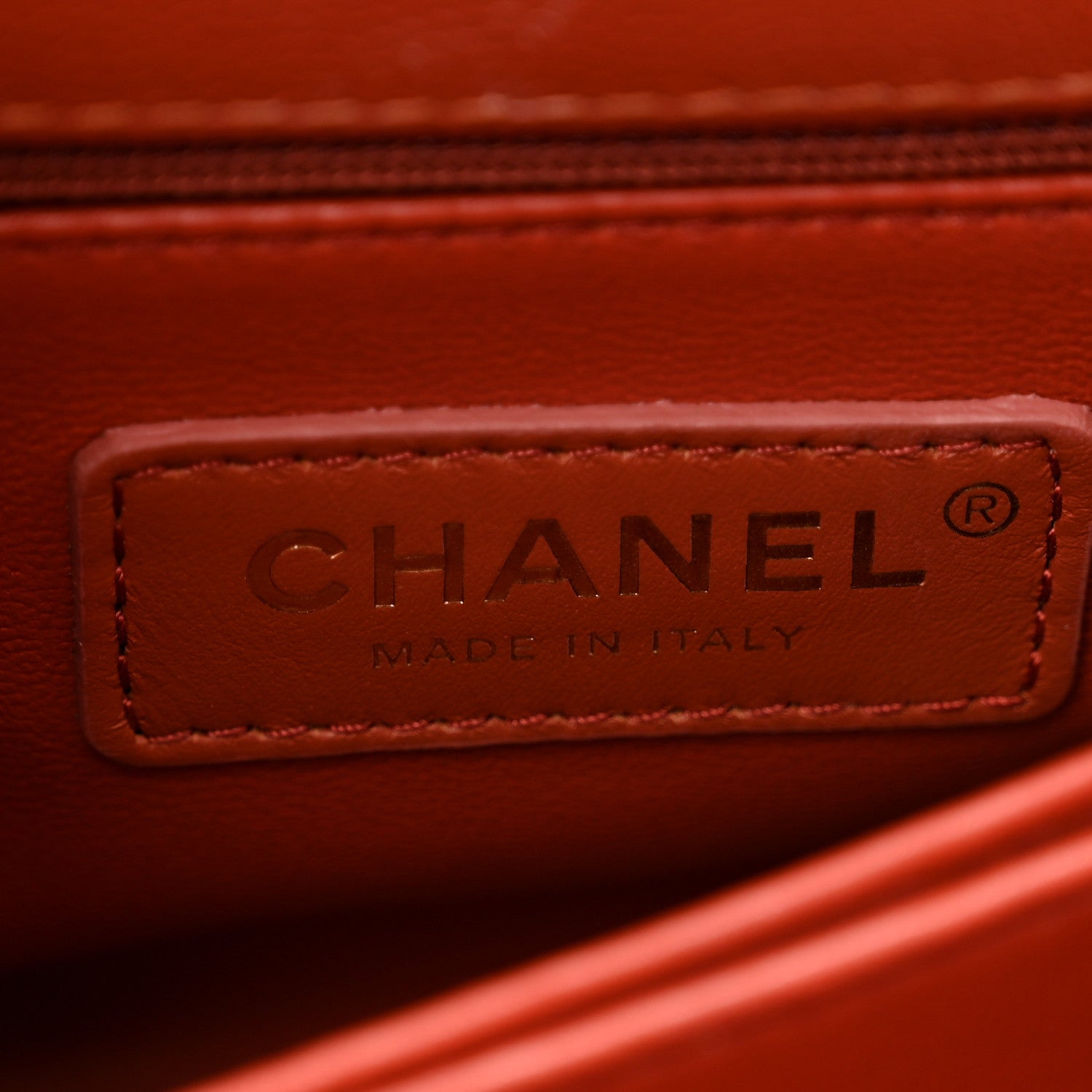 Chanel Caviar Quilted Mini Coco Handle Flap Dark Orange 7 of 10