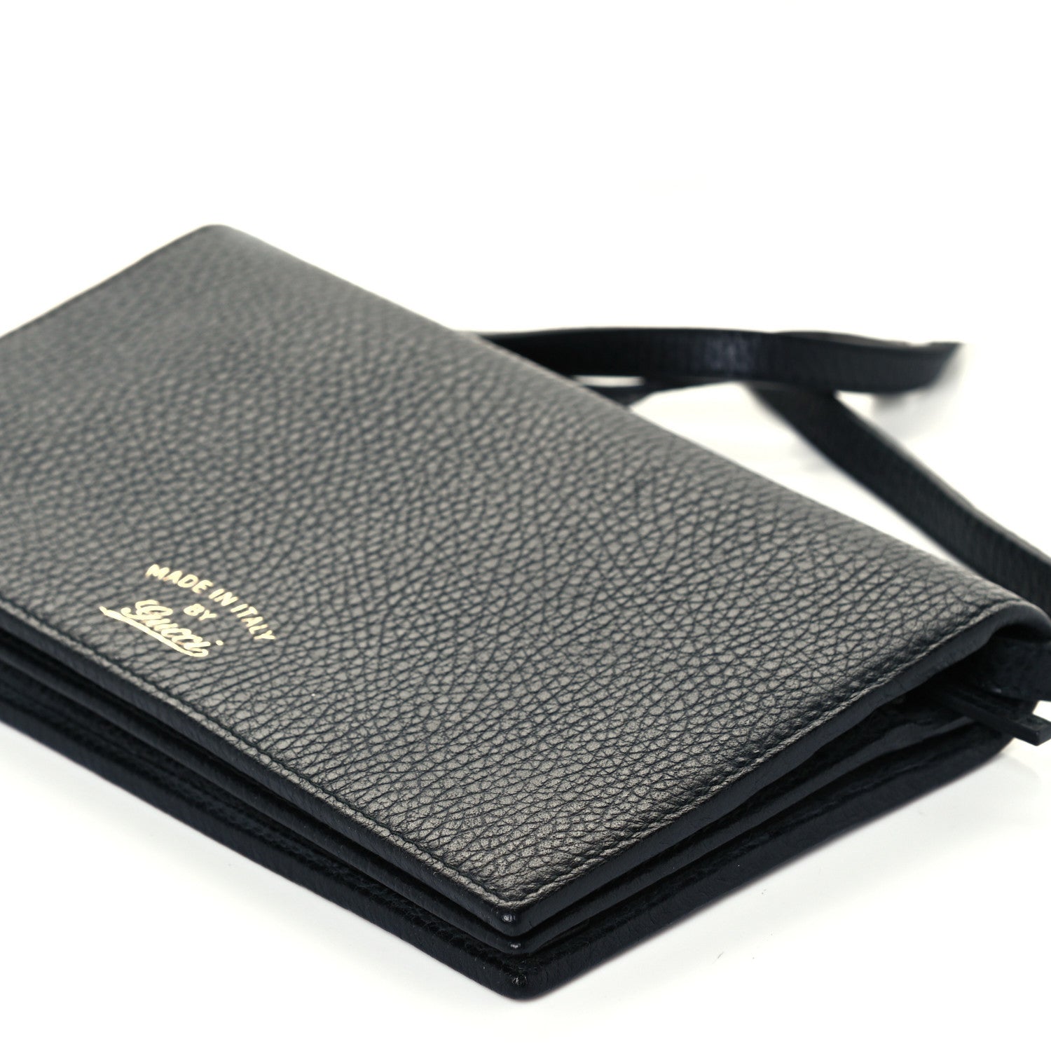 Gucci Dollar Calfskin Mini Swing Wallet Bag Black 9 of 11