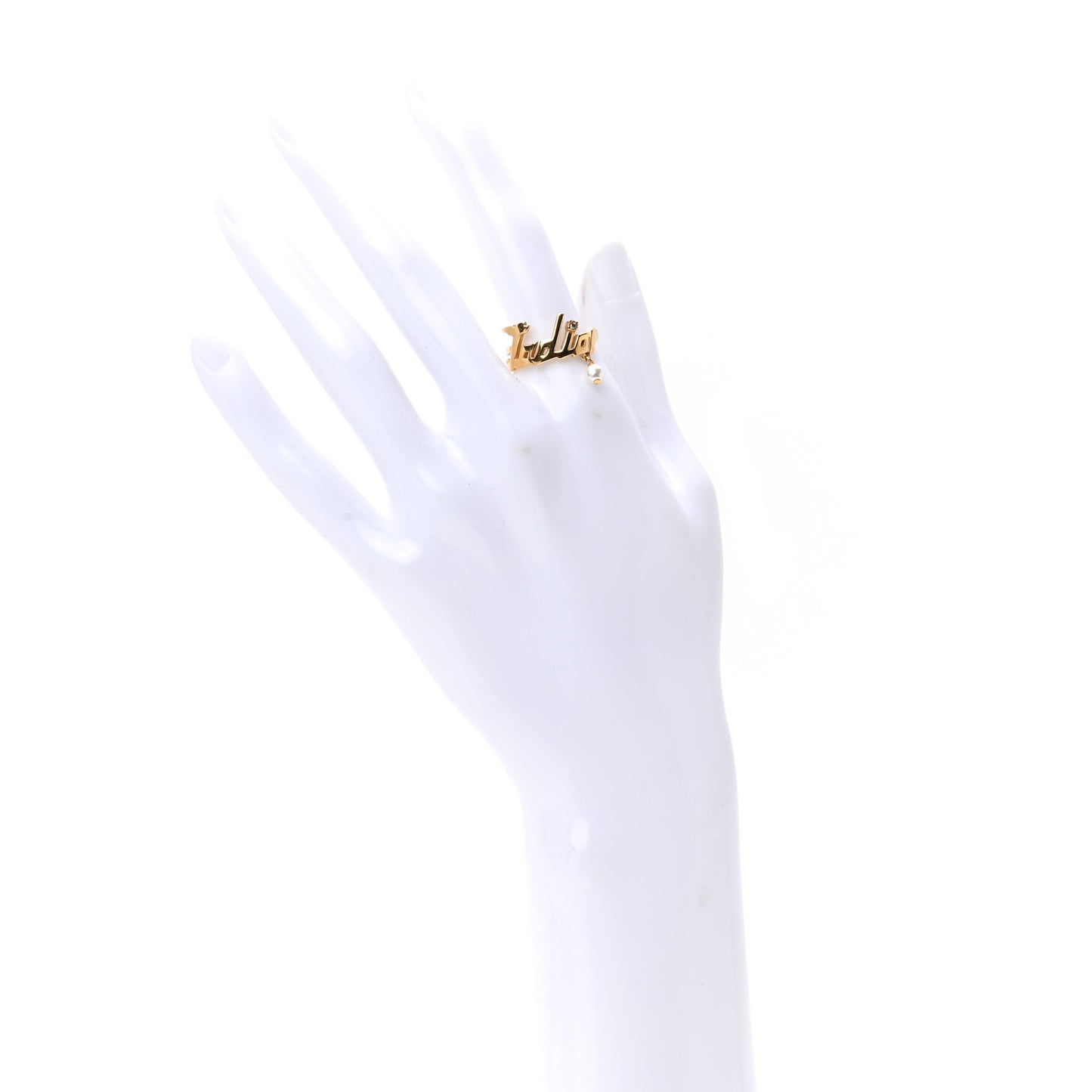 Metal Pearl J'Adior Ring 54 Gold