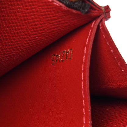 Louis Vuitton Damier Ebene Caissa Wallet Cherry 7 of 10