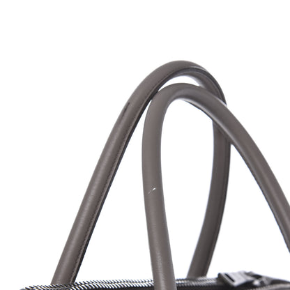 Prada Calfskin Studded Shopping Tote Marmo 10 of 10