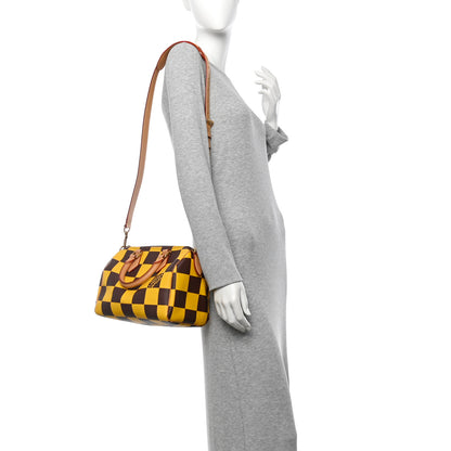 Louis Vuitton Damier Pop Speedy Bandouliere 25 Jaune Mat 2 of 11