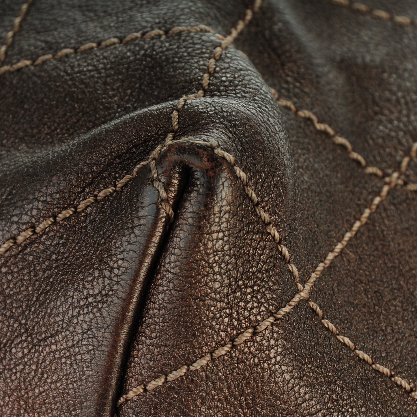 Metallic Calfskin Baby Coco Cabas Bronze