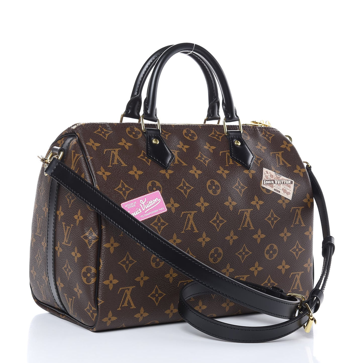 Monogram My World Tour Speedy Bandouliere 30 Black