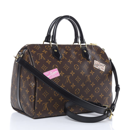 Louis Vuitton Monogram My World Tour Speedy Bandouliere 30 Black 3 of 10