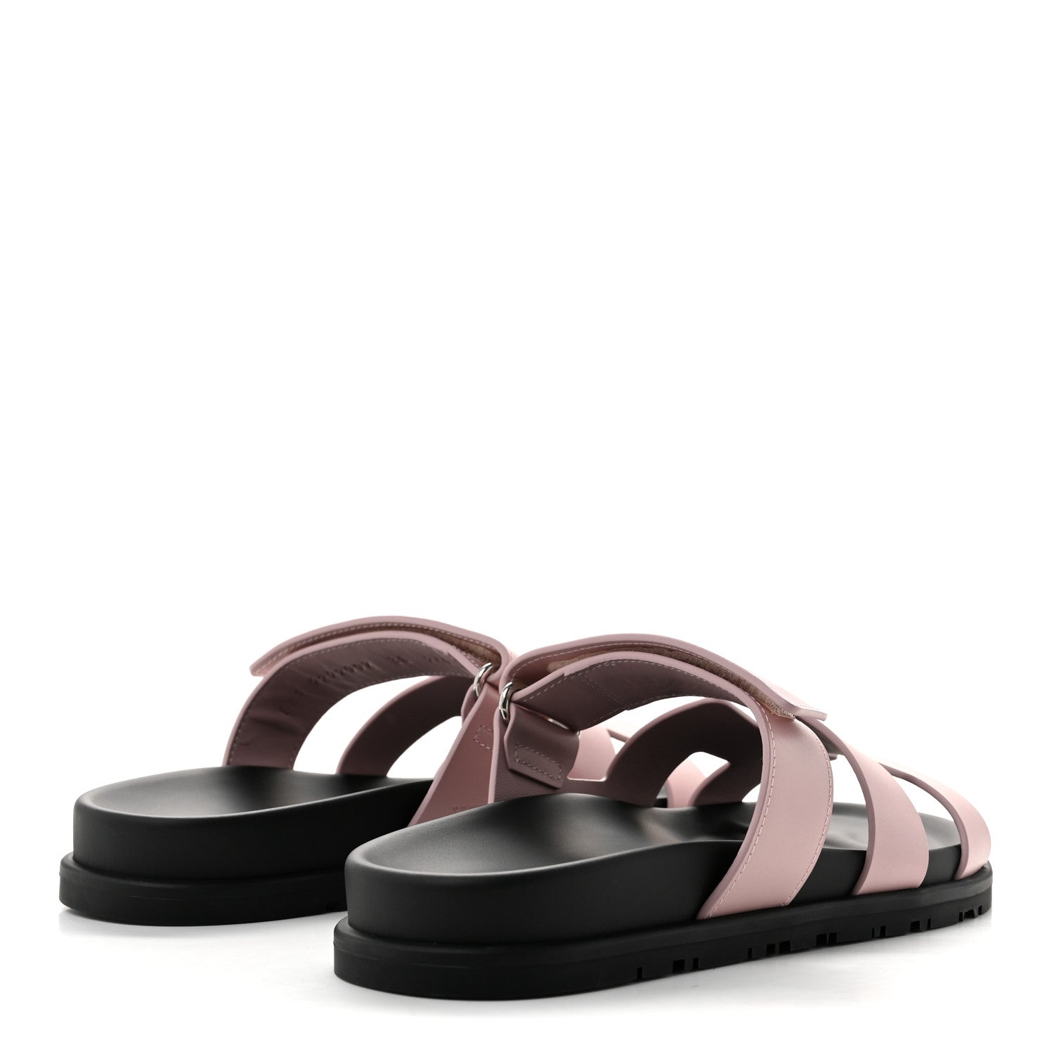Hermes Calfskin Womens Chypre Sandals 38 Rose Cannon 5 of 10