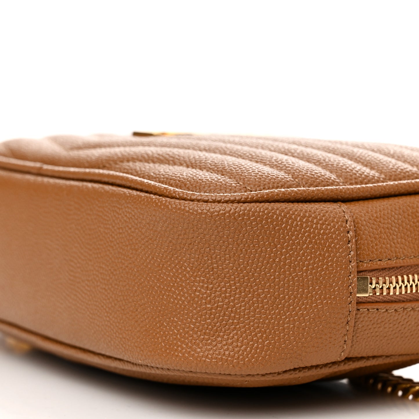 Grain De Poudre Matelasse Monogram Mini Lou Camera Bag Dark Natural