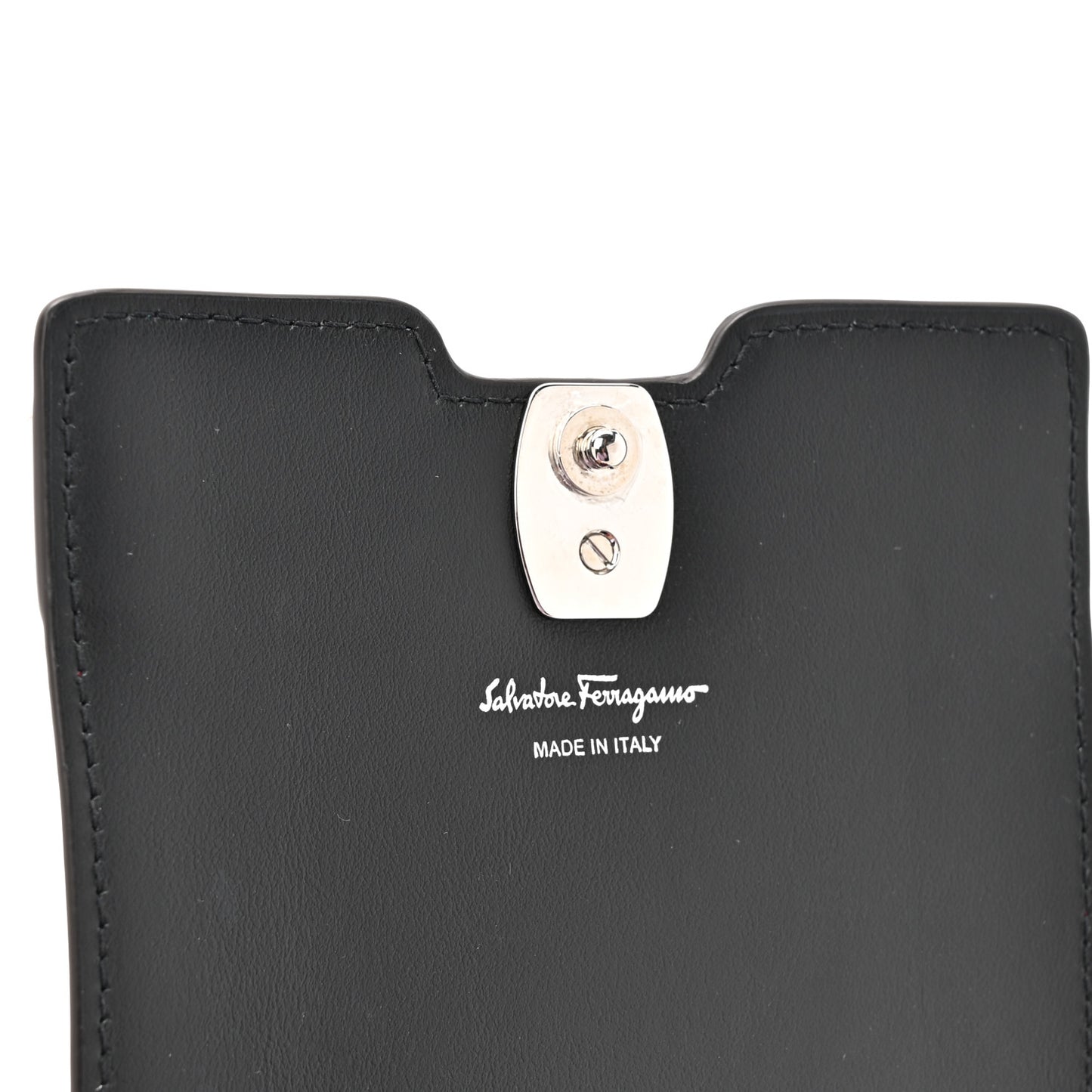 Printed Calfskin Vara Bow Phone Holder Multicolor