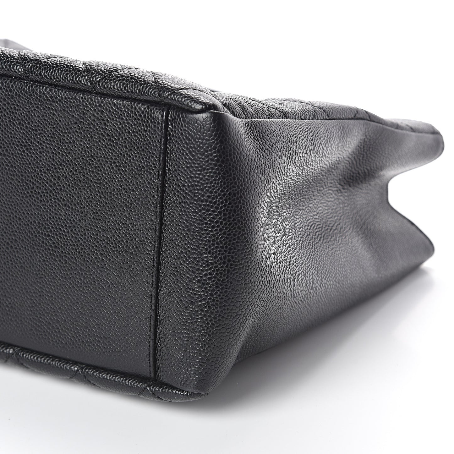 Caviar Quilted Grand Shopping Tote GST Black