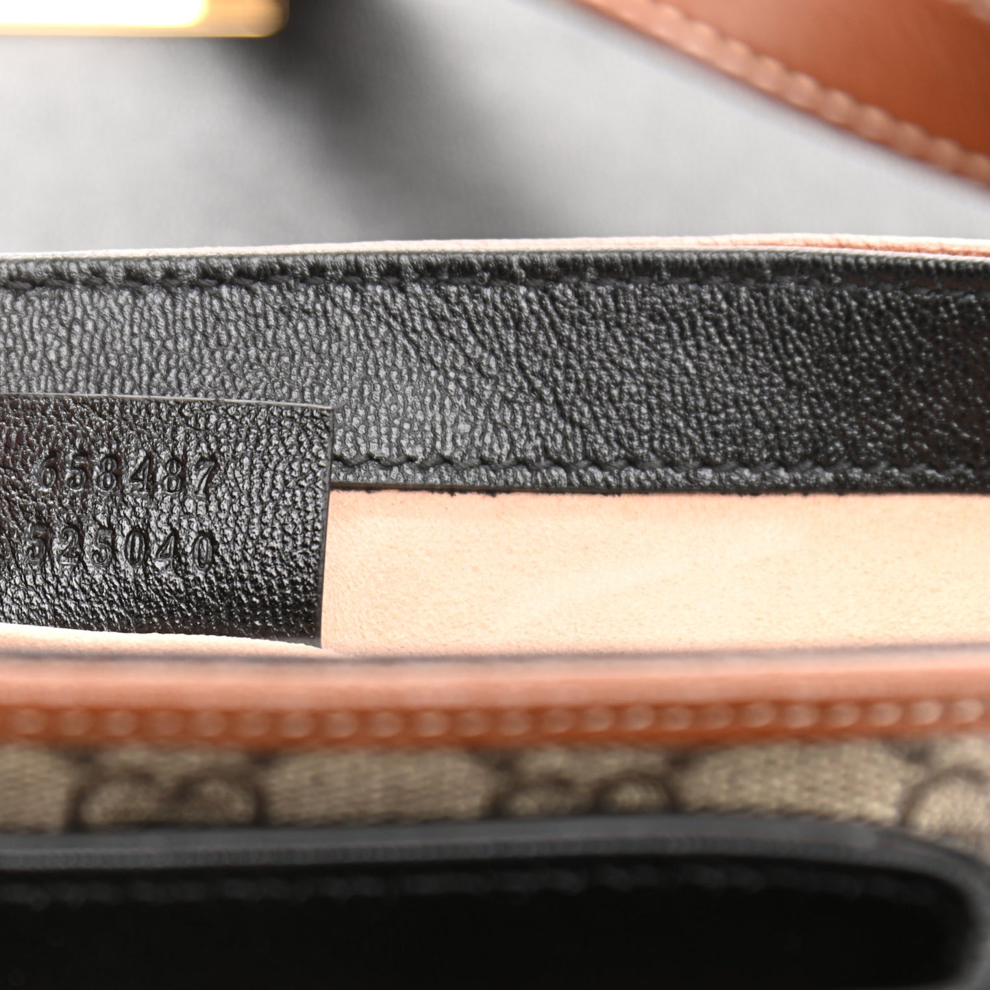 GG Supreme Monogram New Sakai Lux Calfskin Mini Padlock Flap Pocket Shoulder Bag Beige Ebony Black Cuir