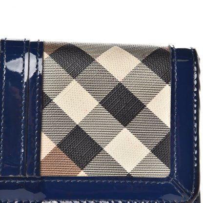 Burberry Supernova Check Penrose Continental Wallet Blue 14 of 16