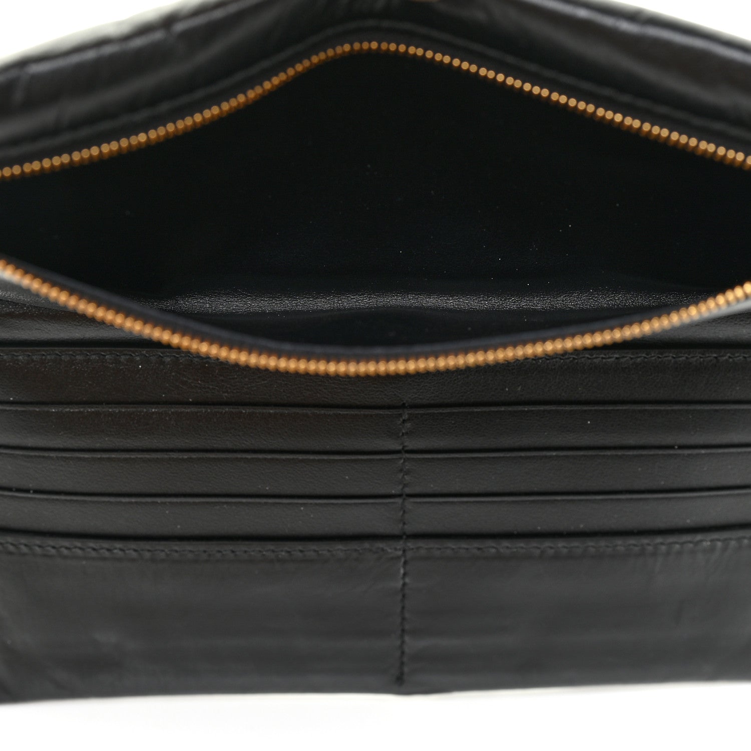 Bottega Veneta Calfskin Padded Bi Fold Clutch Black 5 of 14