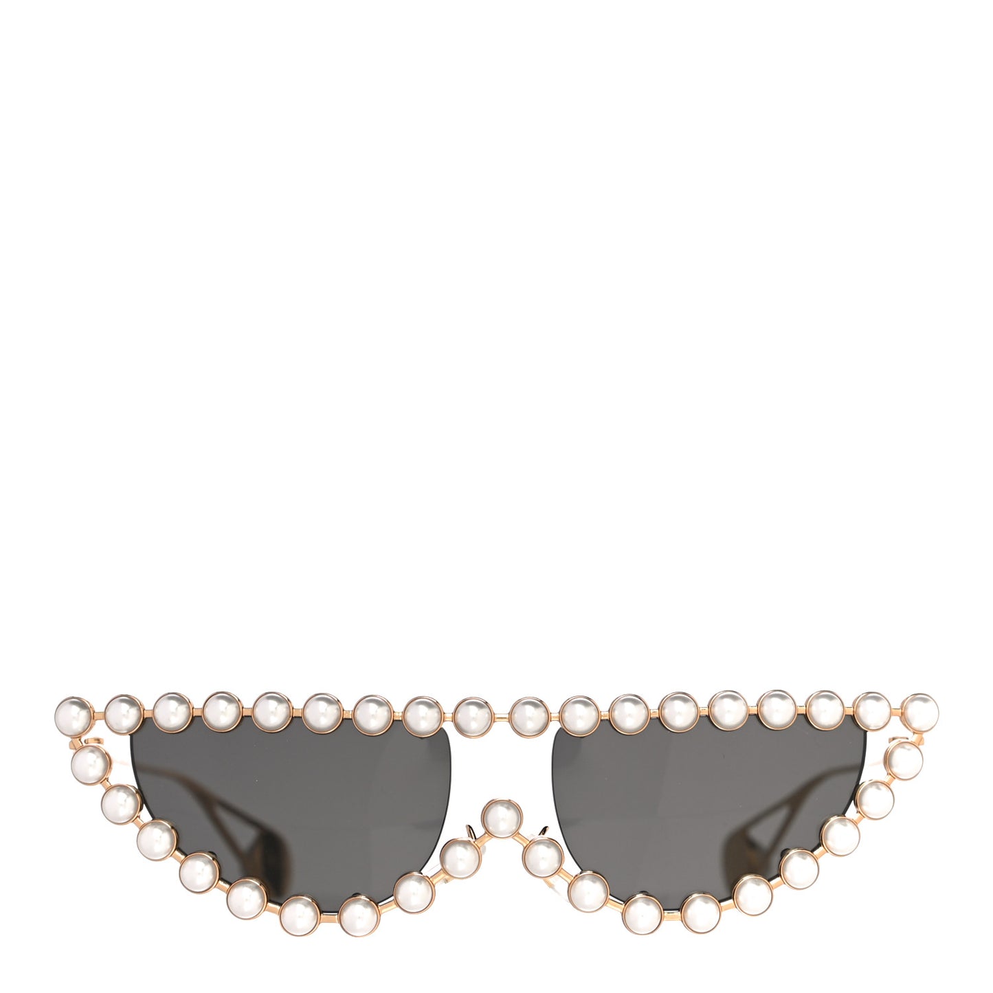 Metal Pearl Cat Eye Sunglasses GG0364S Gold