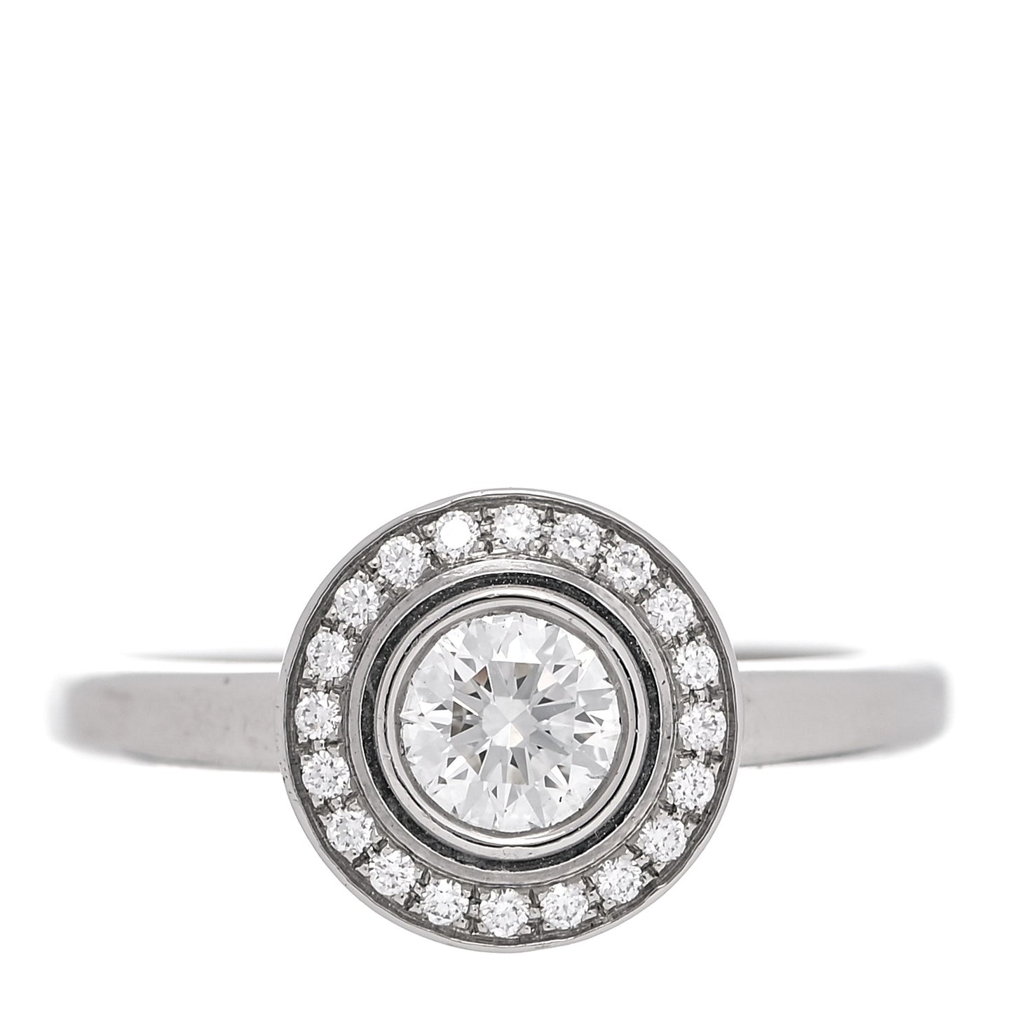 Platinum Diamond .33ct D'Amour Solitaire Engagement Ring 49 4.75