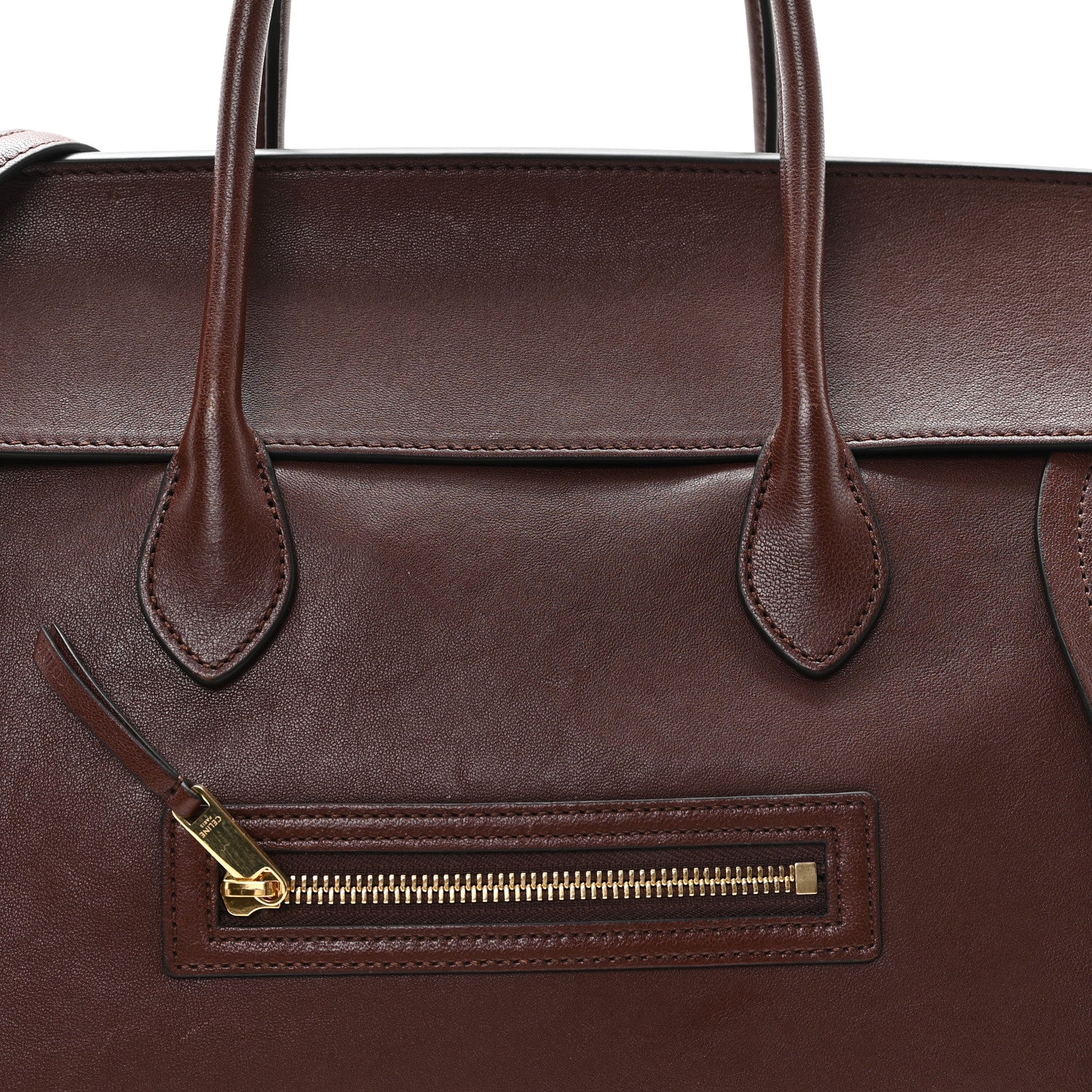 Celine Supple Shiny Lambskin Medium New Luggage Brick 7 of 11