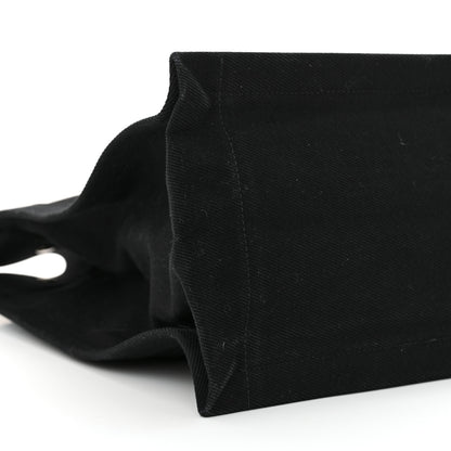 Saint Laurent Linen Calfskin Rive Gauche Tote Black 9 of 14