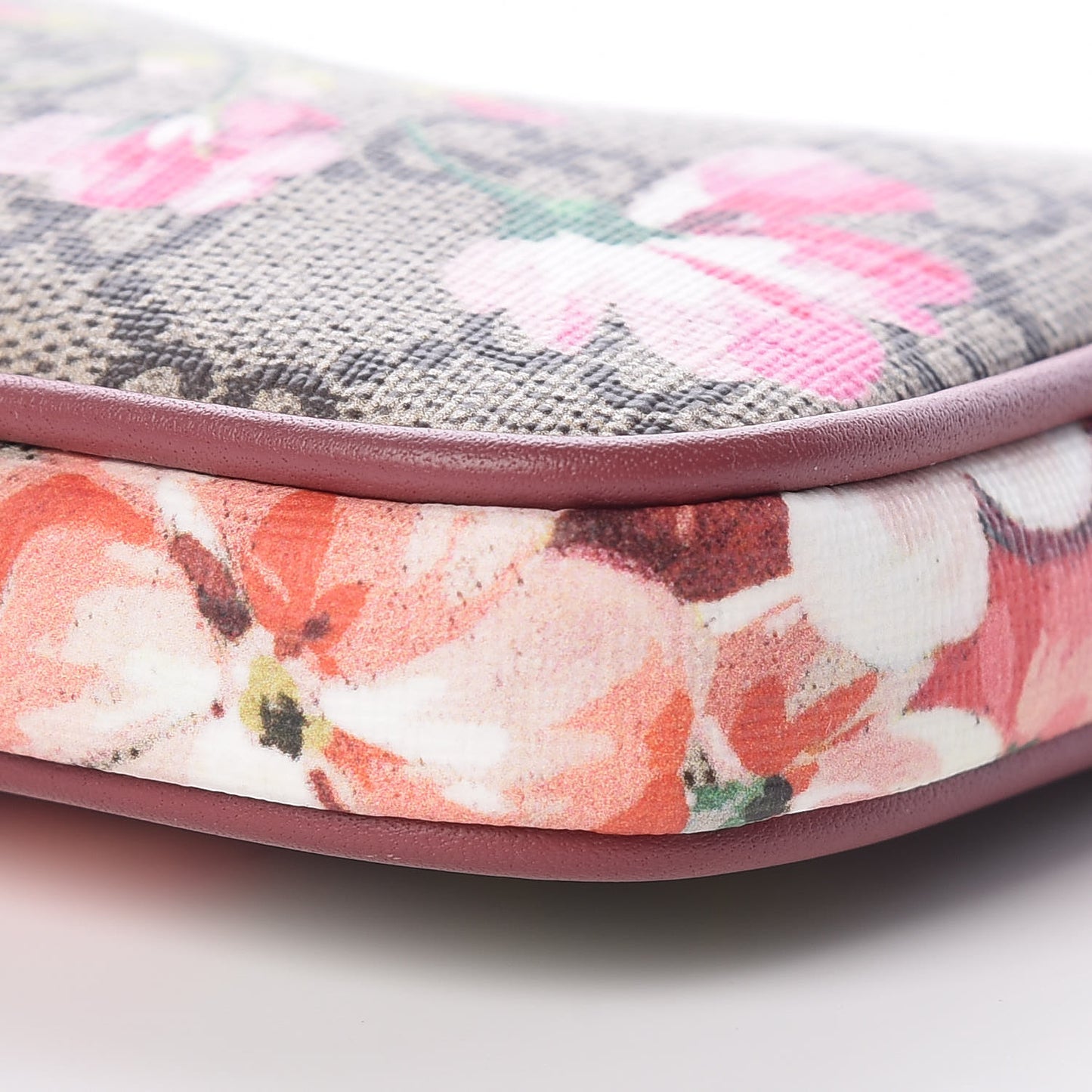 GG Supreme Monogram Blooms Mini Chain Bag Beige Multicolor Dry Rose