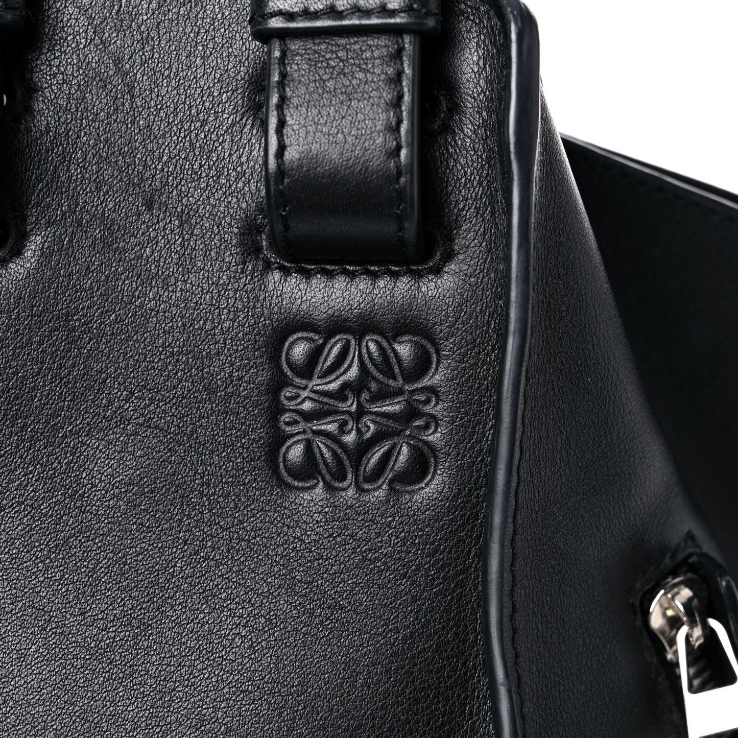Calfskin Small Hammock Shoulder Bag Black