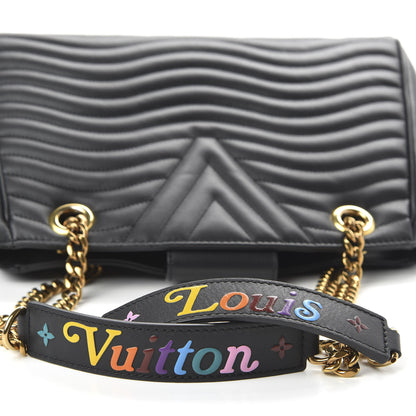 Louis Vuitton Calfskin New Wave Chain Tote Black 10 of 12