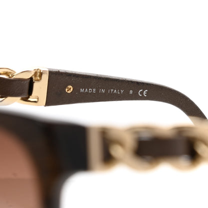Chanel Acetate CC Chain Sunglasses 5215Q Brown 6 of 9