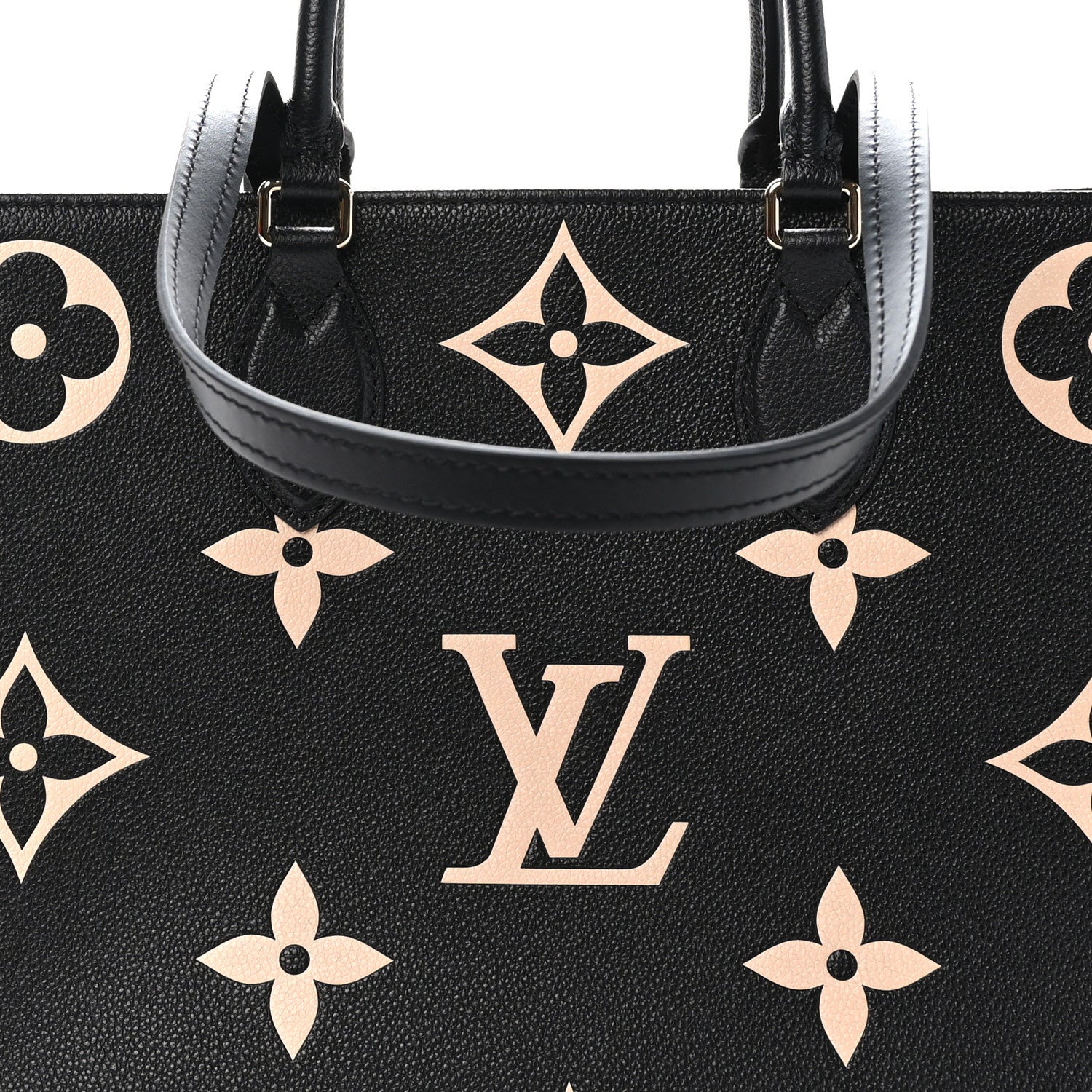 Louis Vuitton Empreinte Monogram Giant Onthego MM Black Beige 7 of 9