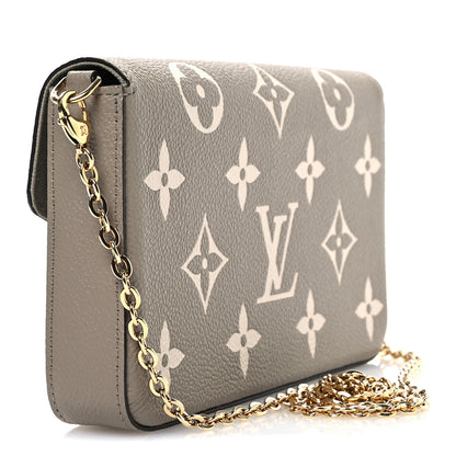Louis Vuitton Empreinte Monogram Giant Felicie Pochette Tourterelle Creme 4 of 12