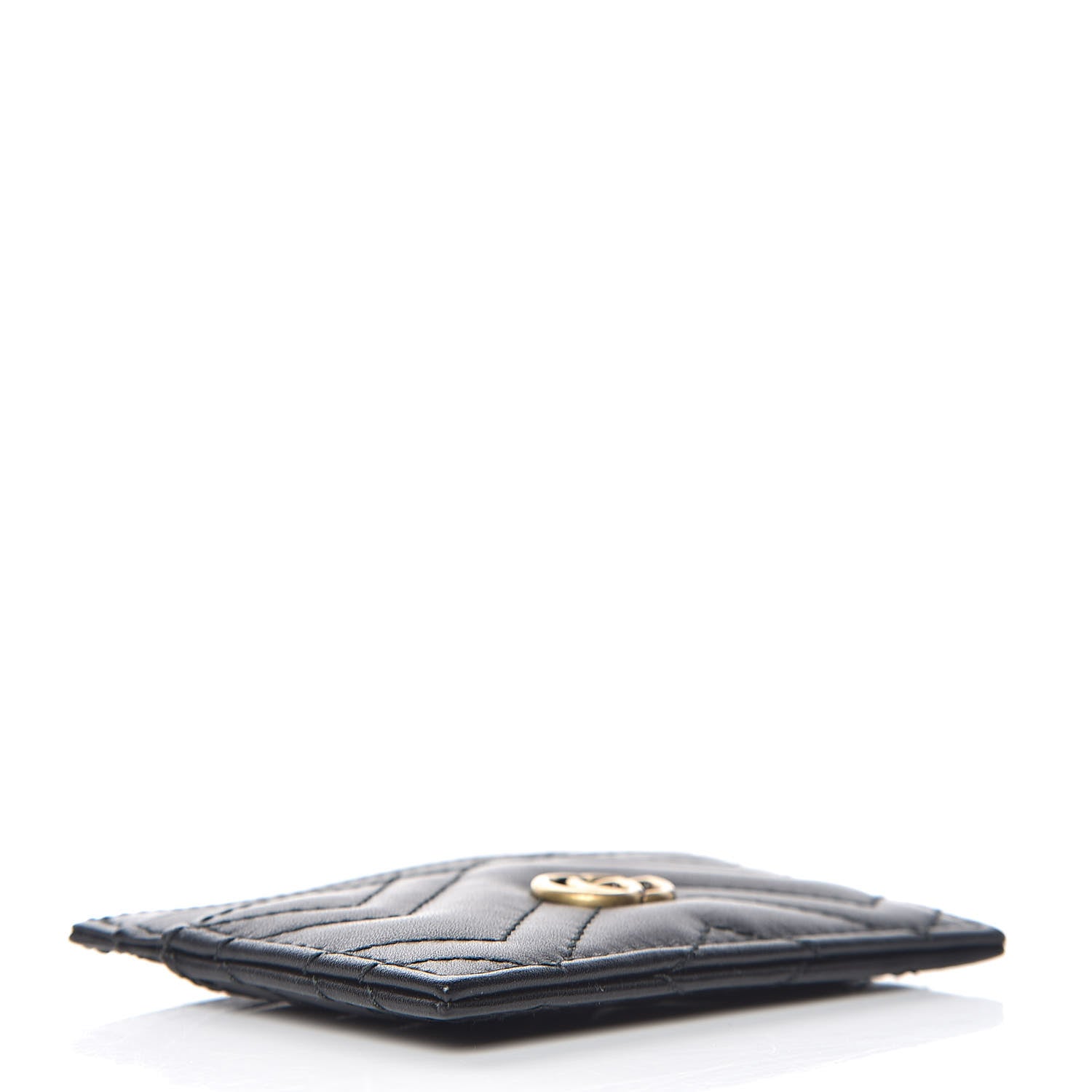 Gucci Calfskin Matelasse GG Marmont Card Holder Black 4 of 8