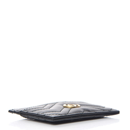 Gucci Calfskin Matelasse GG Marmont Card Holder Black 4 of 8