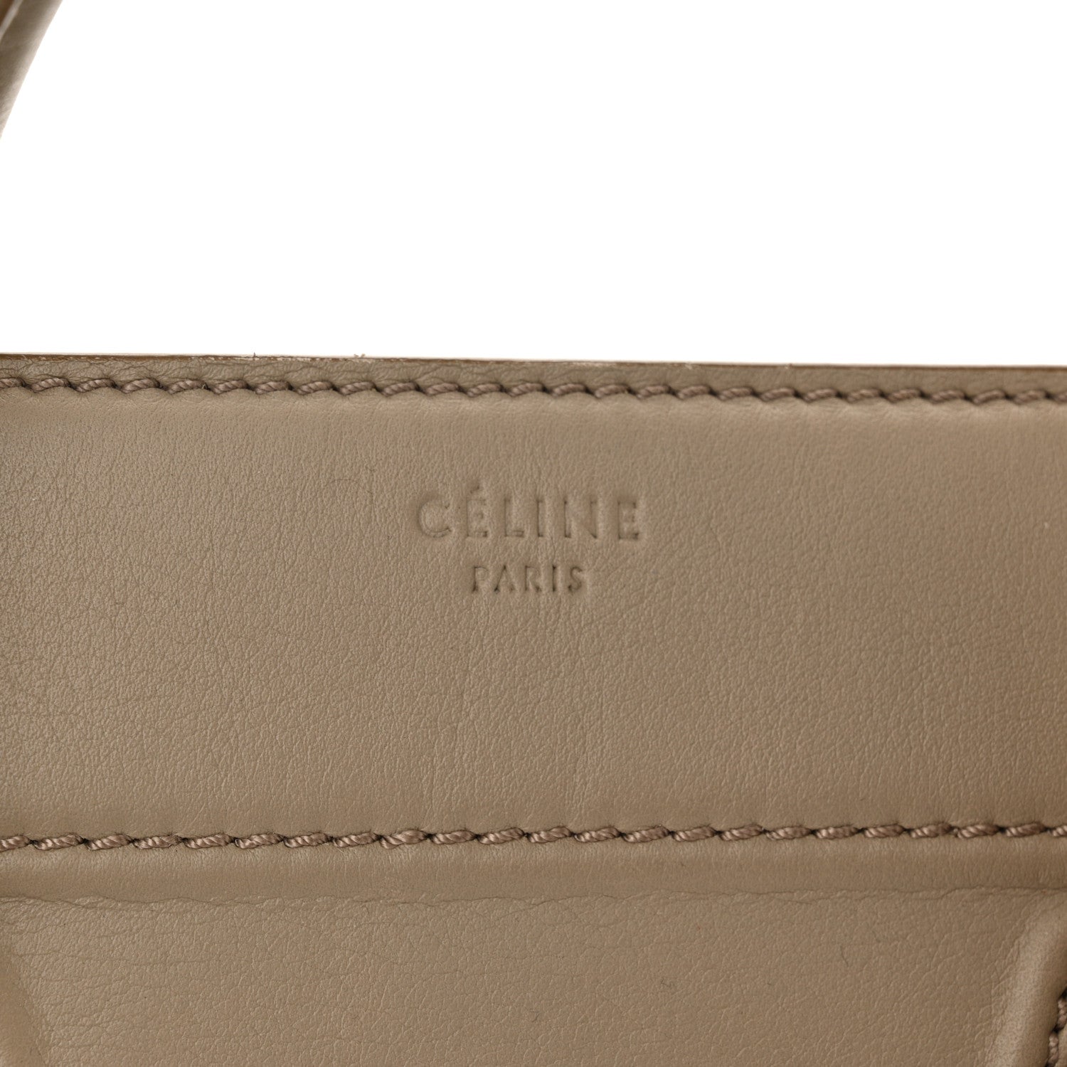 Celine Supple Calfskin Medium Phantom Luggage Beige 6 of 10