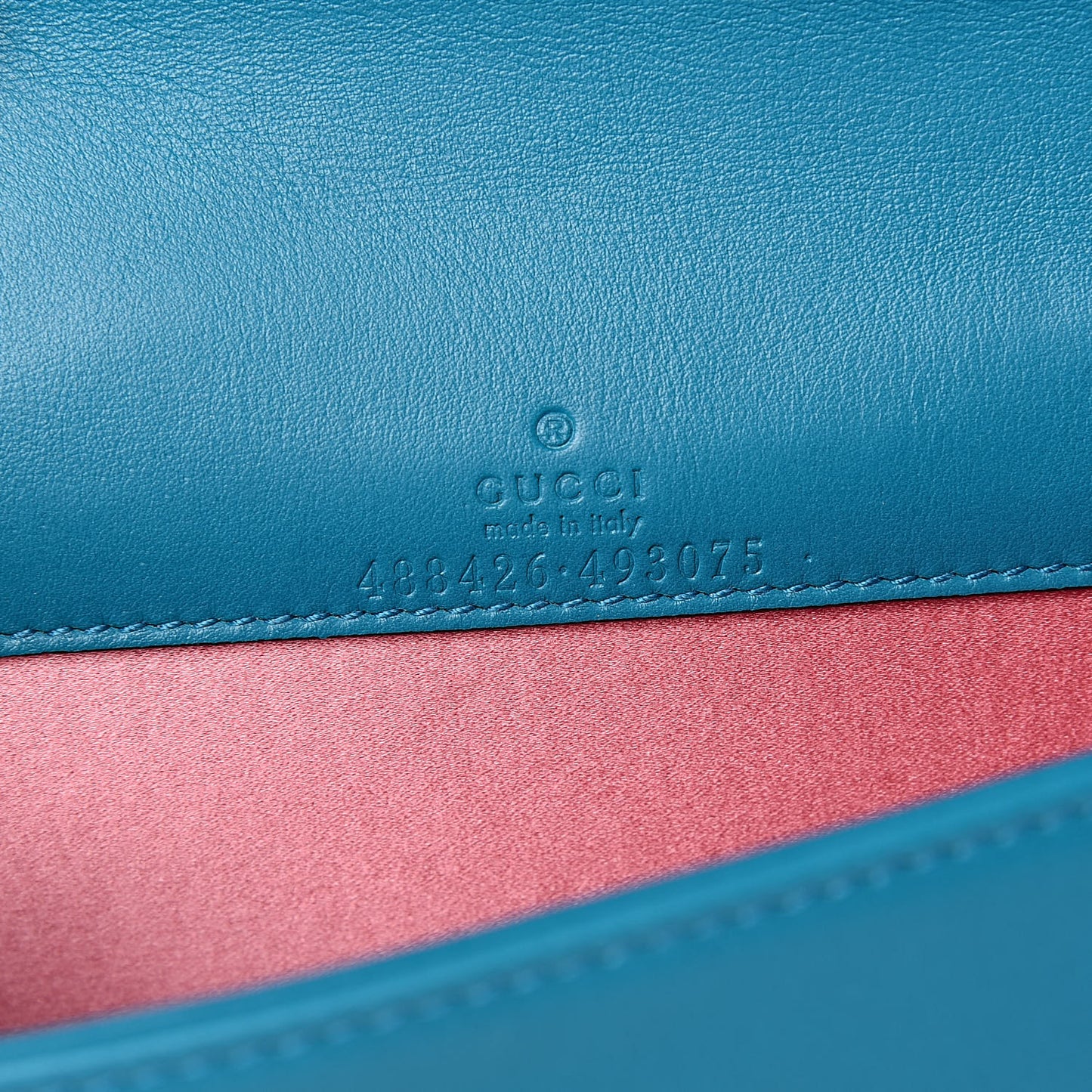 Velvet Matelasse GG Marmont Mini Bag Pavone Cyan