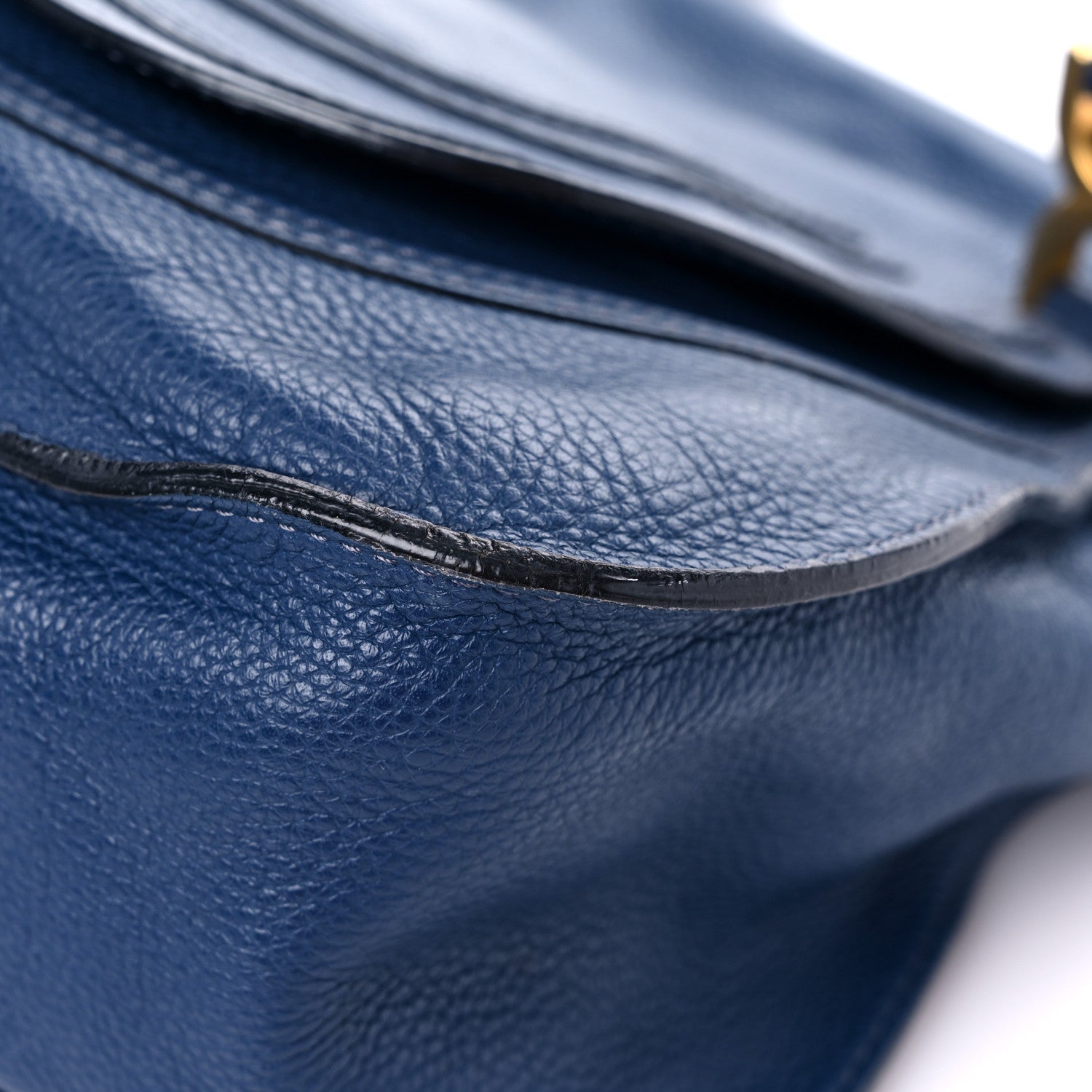 Chloe Calfskin Medium Marcie Satchel Royal Navy 8 of 19