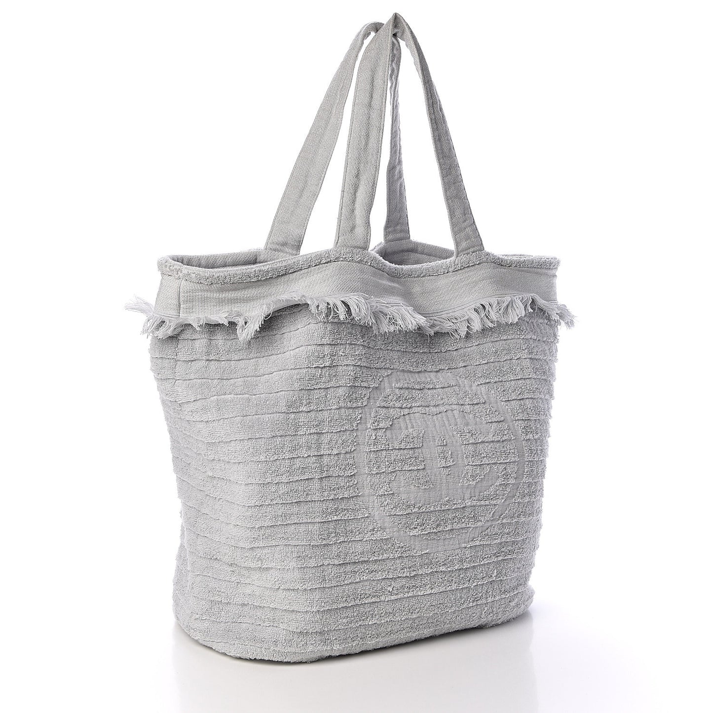 Terry Cotton CC Beach Tote Towel Set Grey
