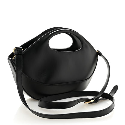 Prada City Calfskin Medium Metal Triangle Logo Bag Black 3 of 10