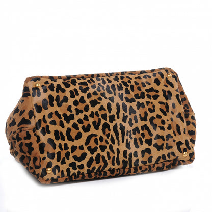 Prada Calf Hair Leopard Print Shopping Tote 5 of 9