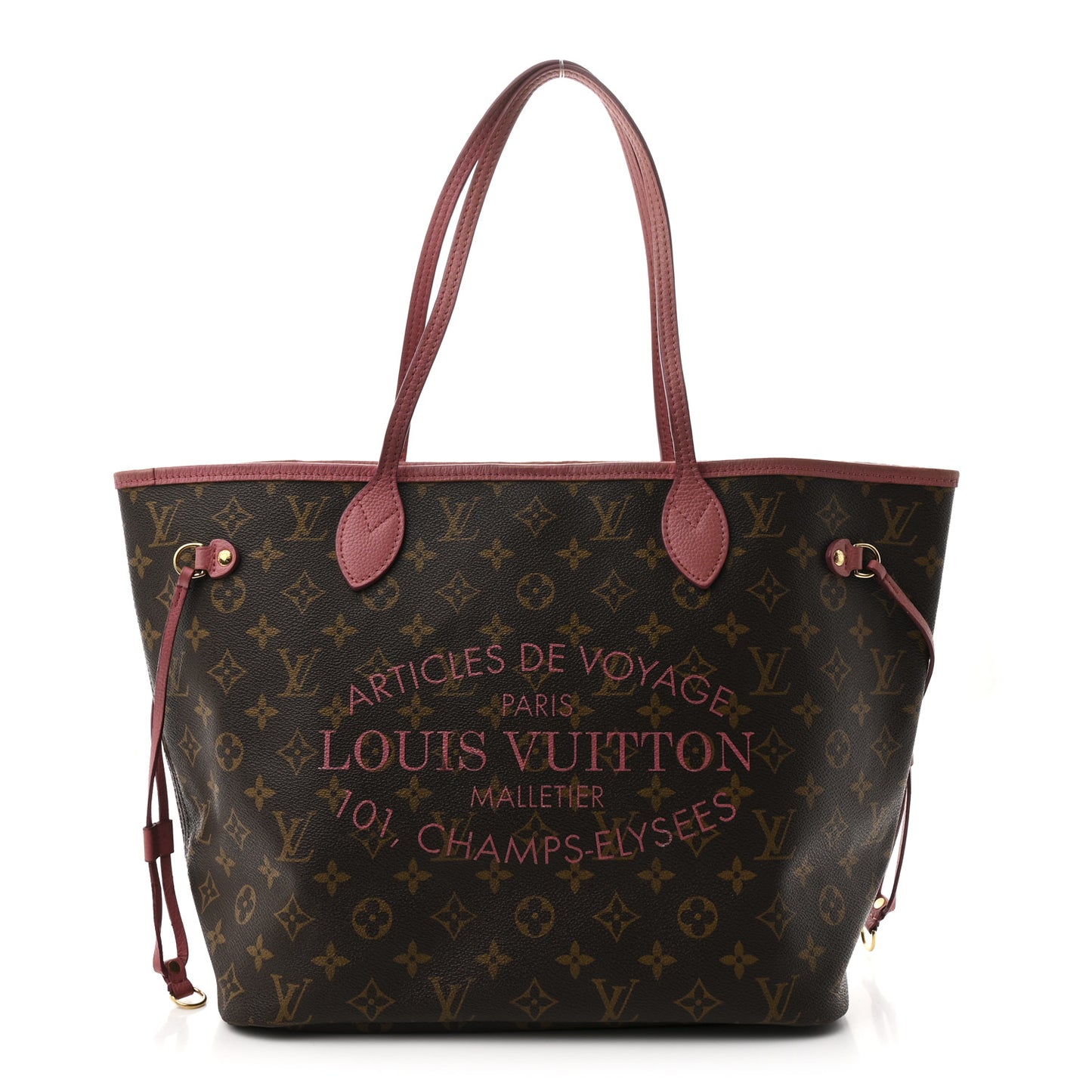 Monogram Articles de Voyage Ikat Neverfull MM Rose Velours