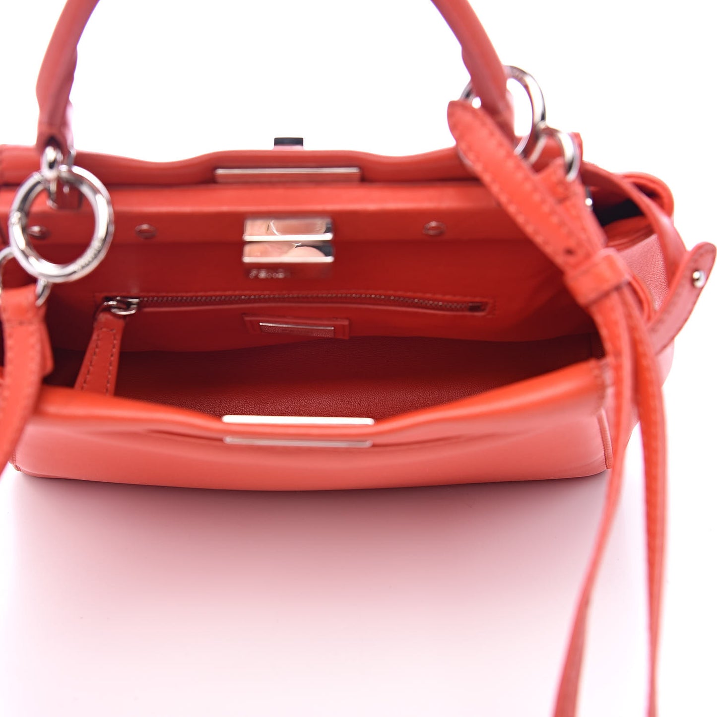 Nappa Mini Peekaboo Iconic Satchel Papavero