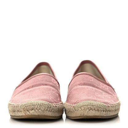 Gucci Monogram Espadrilles 36.5 Soft Pink 2 of 8