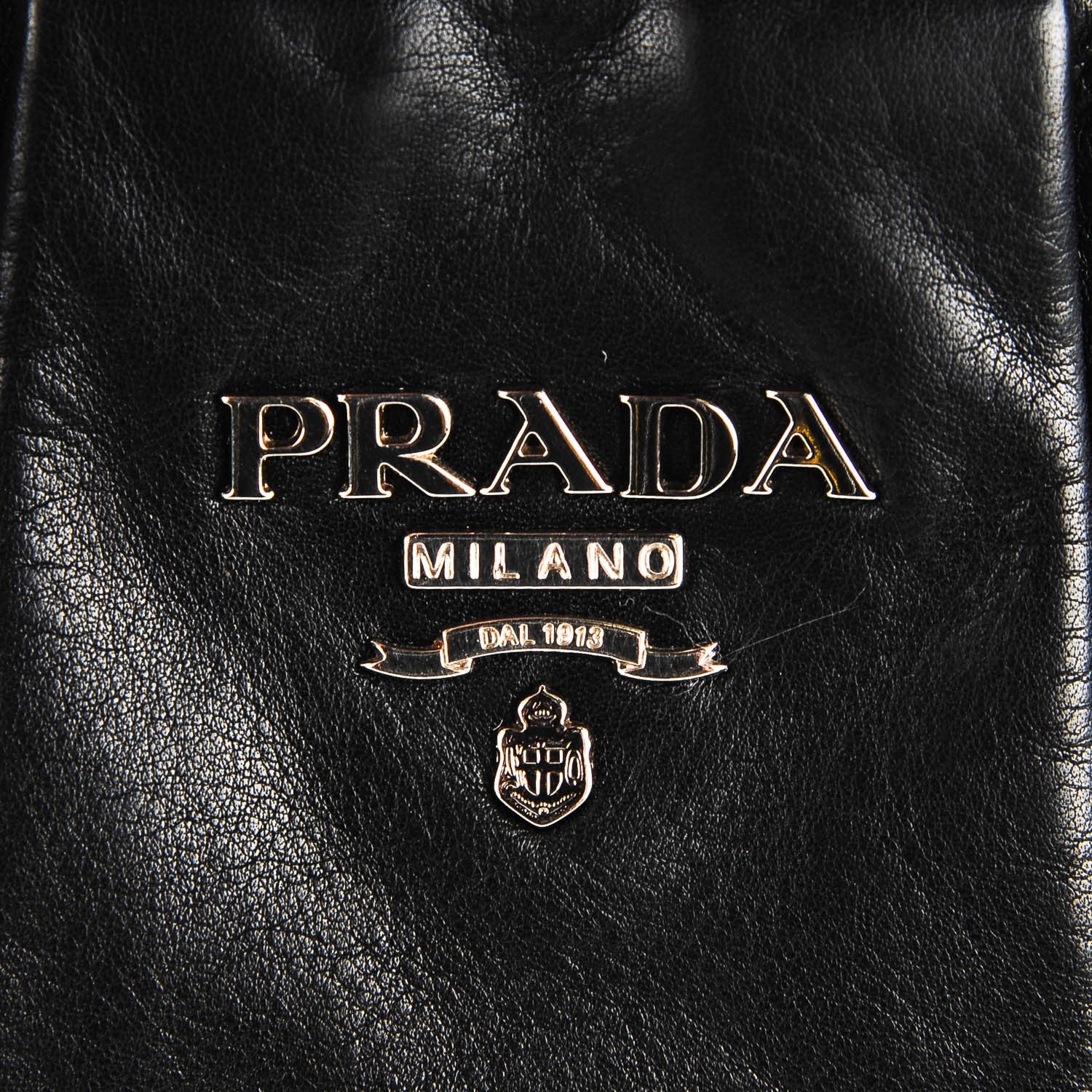 Prada Soft Calf Pleated Hobo Nero Black 7 of 10