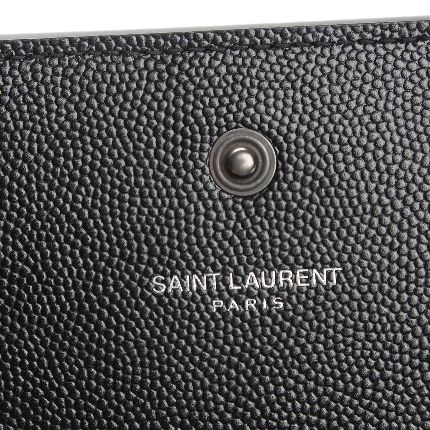 Grain De Poudre Monogram Chain Wallet Black