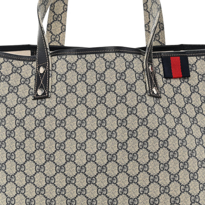 Gucci GG Plus Monogram Medium Signature Web Loop Tote Navy 8 of 11