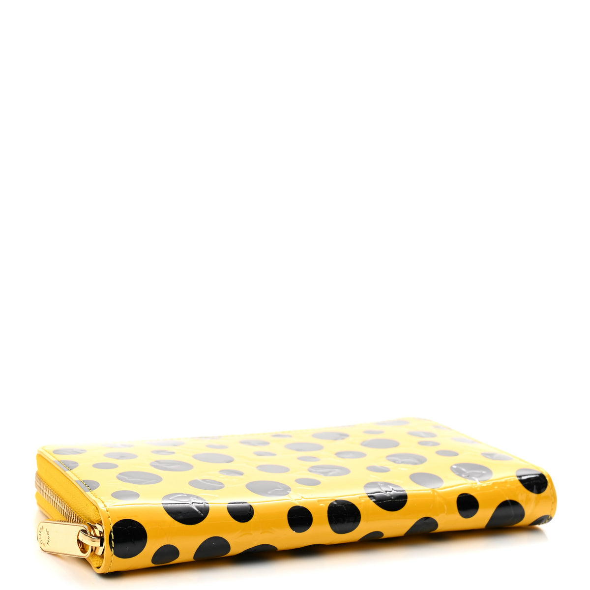 Empreinte Monogram Giant Zippy Polka Dot Wallet Yellow Black