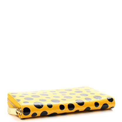 Louis Vuitton Empreinte Monogram Giant Zippy Polka Dot Wallet Yellow Black 4 of 10