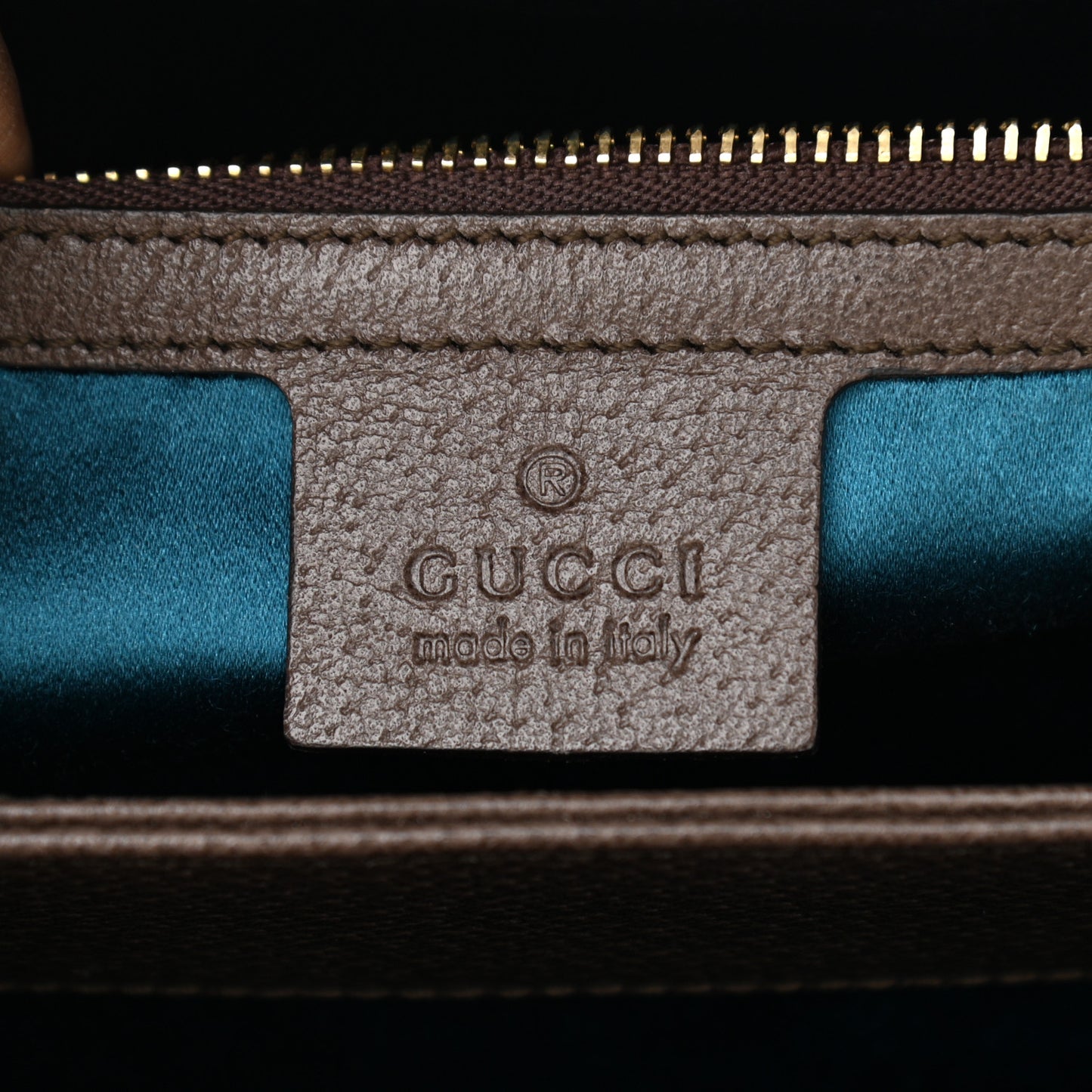 GG Supreme Monogram Web Medium Ophidia Chain Shoulder Bag Brown