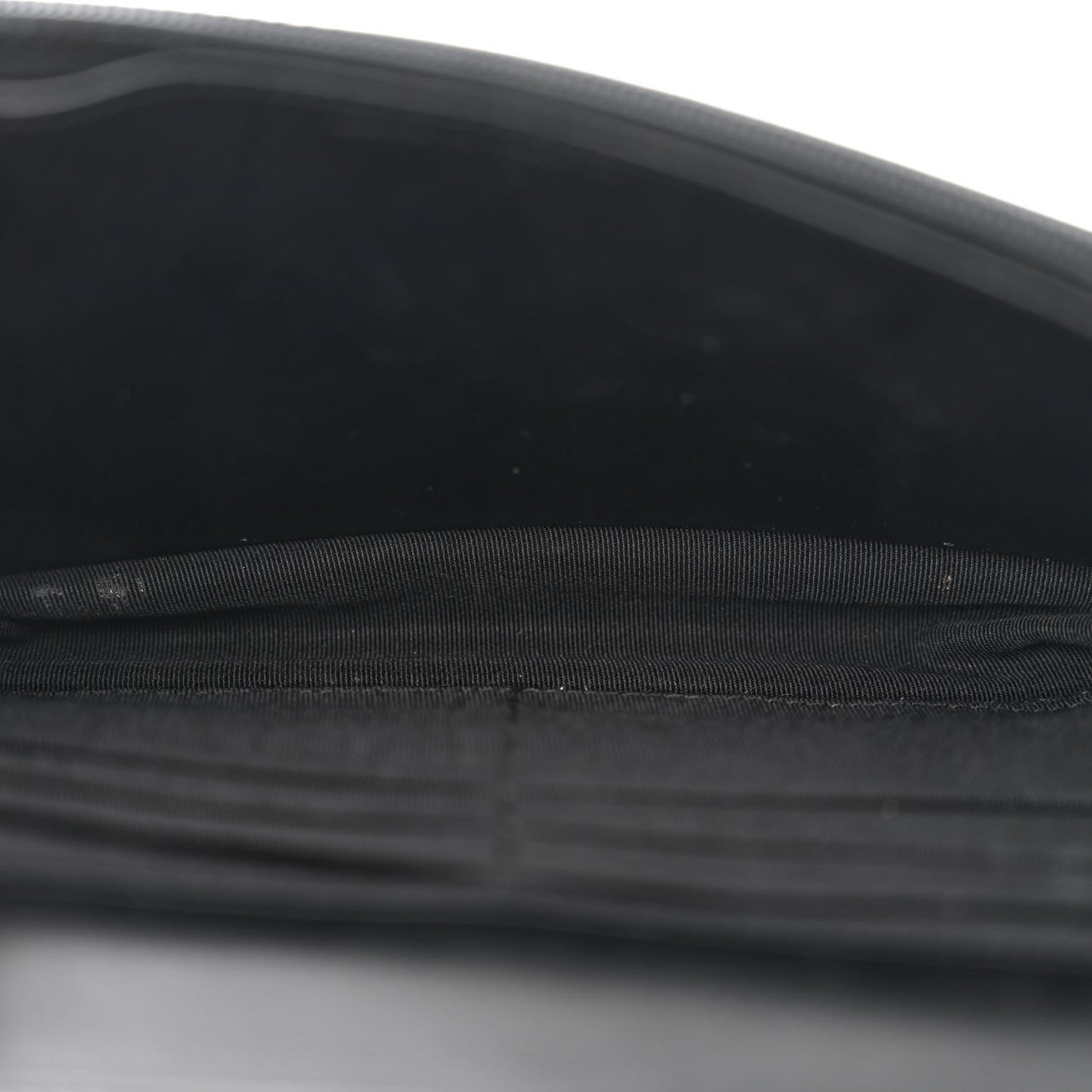 Patent Calfskin Quilted Reissue Wallet On Chain WOC Black