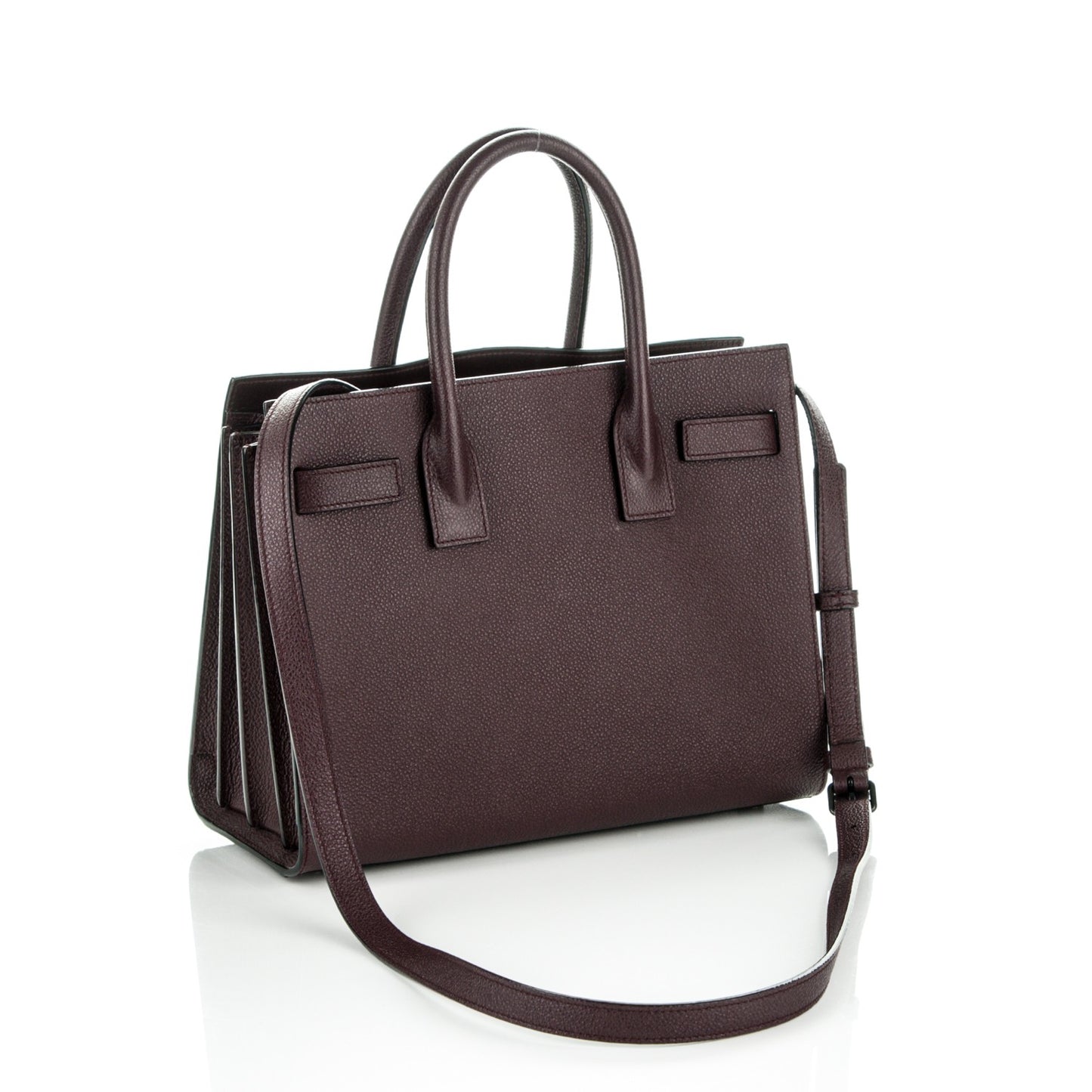 Grained Calfskin Baby Sac De Jour Amaranto